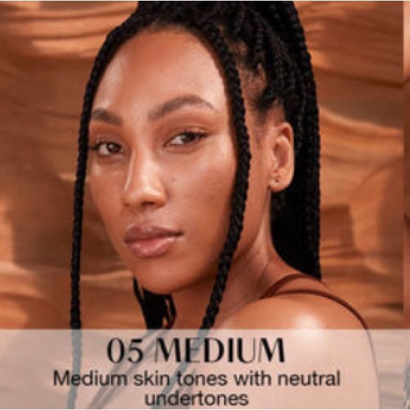 BNIB GLOWISH BY HUDA BEAUTY MULTI DEW SKIN TINT MEDIUM 05 - Picture 5 of 14